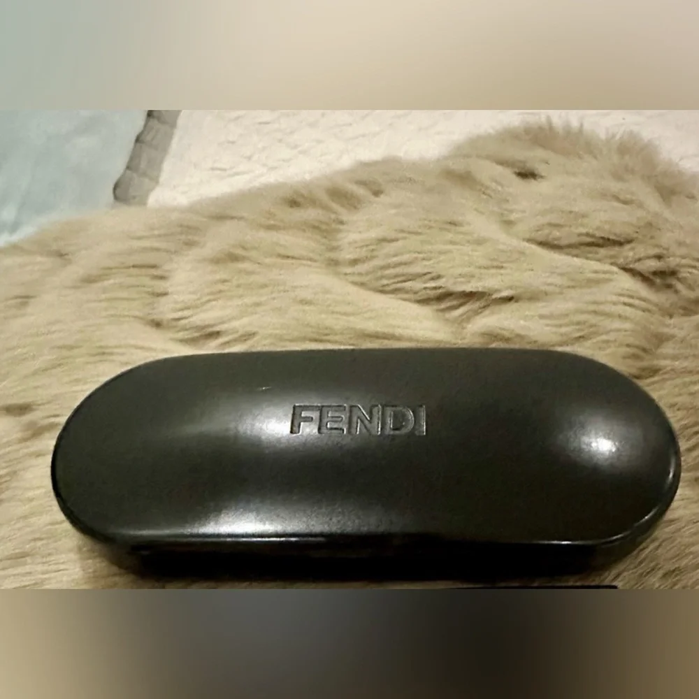 FENDI Women's Eyeglasses w/Side Logo Print w/Case & Card, NWOT